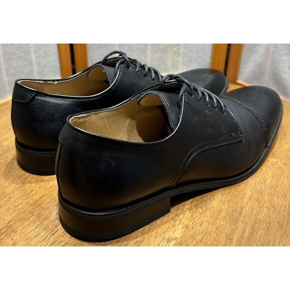 La Milano Mens Black Oxford Captoe Clarton Dress Shoe A11323 Size 13 main image 7
